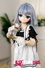 GUAVADOLL DM02 136cm AAカップ ノーマル肌 手描きメイク ビニール製のヘッド 腹黒い からかい上手 ラブドール - 画像 (8)