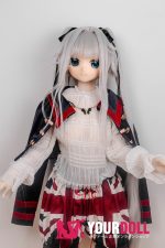 GUAVADOLL DM02 145cm Aカップ ノーマル肌 手描きメイク ビニール製のヘッド 白髪 愛嬌 アニメドール - 画像 (12)