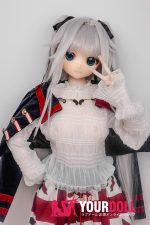 GUAVADOLL DM02 145cm Aカップ ノーマル肌 手描きメイク ビニール製のヘッド 白髪 愛嬌 アニメドール - 画像 (10)