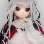 GUAVADOLL DM02 145cm Aカップ ノーマル肌 手描きメイク ビニール製のヘッド 白髪 愛嬌 アニメドール