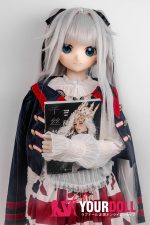 GUAVADOLL DM02 145cm Aカップ ノーマル肌 手描きメイク ビニール製のヘッド 白髪 愛嬌 アニメドール - 画像 (5)