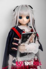 GUAVADOLL DM02 145cm Aカップ ノーマル肌 手描きメイク ビニール製のヘッド 白髪 愛嬌 アニメドール - 画像 (9)
