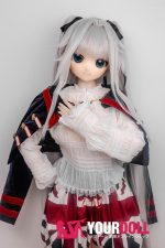 GUAVADOLL DM02 145cm Aカップ ノーマル肌 手描きメイク ビニール製のヘッド 白髪 愛嬌 アニメドール - 画像 (11)