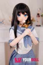 GUAVADOLL DM02 145cm Aカップ ノーマル肌 手描きメイク ビニール製のヘッド 清楚系 女子生徒 アニメドール - 画像 (9)