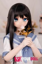 GUAVADOLL DM02 145cm Aカップ ノーマル肌 手描きメイク ビニール製のヘッド 清楚系 女子生徒 アニメドール - 画像 (2)