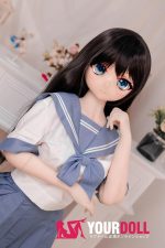 GUAVADOLL DM02 145cm Aカップ ノーマル肌 手描きメイク ビニール製のヘッド 清楚系 女子生徒 アニメドール - 画像 (7)
