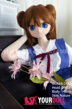 GUAVADOLL DM02 145cm Aカップ ノーマル肌 手描きメイク ビニール製のヘッド 気が強い コスプレ系 美少女 アニメドール - 画像 (4)