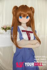 GUAVADOLL DM02 145cm Aカップ ノーマル肌 手描きメイク ビニール製のヘッド 気が強い コスプレ系 美少女 アニメドール - 画像 (7)