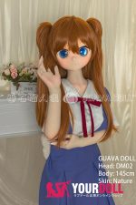 GUAVADOLL DM02 145cm Aカップ ノーマル肌 手描きメイク ビニール製のヘッド 気が強い コスプレ系 美少女 アニメドール - 画像 (6)