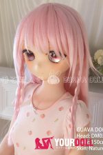 GUAVADOLL DM02 150cm Aカップ ノーマル肌  手描きメイク ビニール製のヘッド クーデレ 貧乳 アニメドール - 画像 (4)