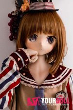 GUAVADOLL DM02 150cm Aカップ ノーマル肌  手描きメイク ビニール製のヘッド 拗ね顔 かまってちゃん アニメドール