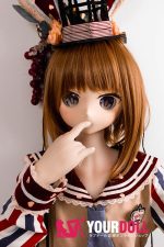 GUAVADOLL DM02 150cm Aカップ ノーマル肌  手描きメイク ビニール製のヘッド 拗ね顔 かまってちゃん アニメドール - 画像 (2)