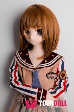 GUAVADOLL DM02 150cm Aカップ ノーマル肌  手描きメイク ビニール製のヘッド 拗ね顔 かまってちゃん アニメドール - 画像 (4)