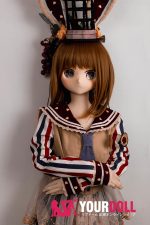 GUAVADOLL DM02 150cm Aカップ ノーマル肌  手描きメイク ビニール製のヘッド 拗ね顔 かまってちゃん アニメドール - 画像 (8)