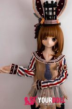 GUAVADOLL DM02 150cm Aカップ ノーマル肌  手描きメイク ビニール製のヘッド 拗ね顔 かまってちゃん アニメドール - 画像 (10)