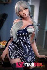 Irontech Doll Miyuki S24 154cm Fカップ シリコンヘッド+TPEボディ 裸エプロン 新妻 エロ ラブドール - 画像 (17)