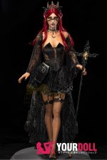Irontech Doll Gia S47 169cm Bカップ フルシリコン ブラウン肌 コスプレ系 黒リップ 女王 ラブドール - 画像 (27)