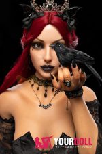 Irontech Doll Gia S47 169cm Bカップ フルシリコン ブラウン肌 コスプレ系 黒リップ 女王 ラブドール - 画像 (4)