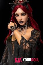 Irontech Doll Gia S47 169cm Bカップ フルシリコン ブラウン肌 コスプレ系 黒リップ 女王 ラブドール - 画像 (8)