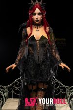Irontech Doll Gia S47 169cm Bカップ フルシリコン ブラウン肌 コスプレ系 黒リップ 女王 ラブドール - 画像 (19)