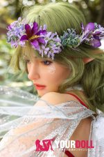 Irontech Doll Echo S48 167cm Dカップ フルシリコン 小麦肌 エルフ 緑髪 ラブドール 新品 - 画像 (4)