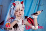 Shedoll Duoduo(朵朵) 148cm Dカップ フルシリコン 顎機能追加可 コスプレ系 小悪魔彼女 つけ耳 ラブドール - 画像 (12)