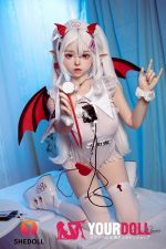 Shedoll Duoduo(朵朵) 148cm Dカップ フルシリコン 顎機能追加可 コスプレ系 小悪魔彼女 つけ耳 ラブドール - 画像 (7)