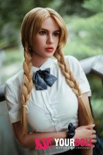 Top Fire Doll Chloe T24 170cm Dカップ ダークブラウン肌 フルシリコン 顎機能付き 外人 JK ふっくら唇 ラブドール - 画像 (2)