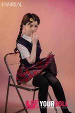 Fanreal Mo(茉) 153cm Bカップ 29kg Fair肌 フルシリコン 顎機能追加可 制服少女 無邪気 眼鏡娘 ちっぱい ラブドール - 画像 (17)