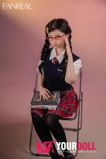 Fanreal Mo(茉) 153cm Bカップ 29kg Fair肌 フルシリコン 顎機能追加可 制服少女 無邪気 眼鏡娘 ちっぱい ラブドール - 画像 (18)