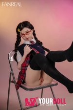 Fanreal Mo(茉) 153cm Bカップ 29kg Fair肌 フルシリコン 顎機能追加可 制服少女 無邪気 眼鏡娘 ちっぱい ラブドール - 画像 (19)