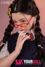 Fanreal Mo(茉) 153cm Bカップ 29kg Fair肌 フルシリコン 顎機能追加可 制服少女 無邪気 眼鏡娘 ちっぱい ラブドール - 画像 (5)
