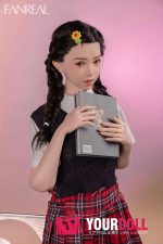 Fanreal Mo(茉) 153cm Bカップ 29kg Fair肌 フルシリコン 顎機能追加可 制服少女 無邪気 眼鏡娘 ちっぱい ラブドール - 画像 (12)