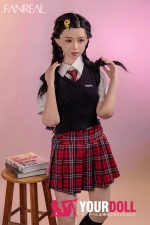 Fanreal Mo(茉) 153cm Bカップ 29kg Fair肌 フルシリコン 顎機能追加可 制服少女 無邪気 眼鏡娘 ちっぱい ラブドール - 画像 (20)