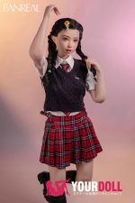 Fanreal Mo(茉) 153cm Bカップ 29kg Fair肌 フルシリコン 顎機能追加可 制服少女 無邪気 眼鏡娘 ちっぱい ラブドール - 画像 (21)
