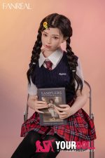 Fanreal Mo(茉) 153cm Bカップ 29kg Fair肌 フルシリコン 顎機能追加可 制服少女 無邪気 眼鏡娘 ちっぱい ラブドール - 画像 (13)