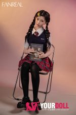 Fanreal Mo(茉) 153cm Bカップ 29kg Fair肌 フルシリコン 顎機能追加可 制服少女 無邪気 眼鏡娘 ちっぱい ラブドール - 画像 (22)