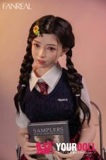 Fanreal Mo(茉) 153cm Bカップ 29kg Fair肌 フルシリコン 顎機能追加可 制服少女 無邪気 眼鏡娘 ちっぱい ラブドール - 画像 (6)
