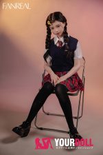 Fanreal Mo(茉) 153cm Bカップ 29kg Fair肌 フルシリコン 顎機能追加可 制服少女 無邪気 眼鏡娘 ちっぱい ラブドール - 画像 (23)