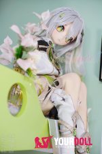 WM Dolls 146cm Cカップ #Y008 ビニール製ヘッド+TPE製ボディ ノーマル肌 可愛い コスプレ系 アニメドール - 画像 (7)