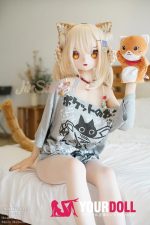 WM Dolls 柠萌 159cm Bカップ #Y007 ビニール製ヘッド+TPE製ボディ キュート 癒し系 猫口 アニメドール - 画像 (3)