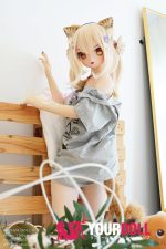WM Dolls 柠萌 159cm Bカップ #Y007 ビニール製ヘッド+TPE製ボディ キュート 癒し系 猫口 アニメドール - 画像 (6)