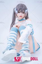 Fudoll 杨枝甘露 #J040 161cm Eカップ フルシリコン 顎機能付き ボディ選択可 水色の地雷系 美少女 病みかわいい ラブドール - 画像 (10)