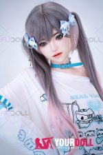 Fudoll 杨枝甘露 #J040 161cm Eカップ フルシリコン 顎機能付き ボディ選択可 水色の地雷系 美少女 病みかわいい ラブドール - 画像 (5)