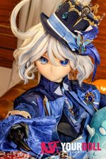 GUAVADOLL DM04 150cm Dカップ ノーマル肌 手描きメイク ビニール製のヘッド オッドアイ 華やか 気高い美少女 アニメドール - 画像 (2)