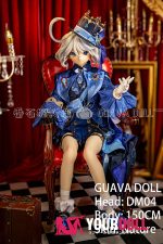 GUAVADOLL DM04 150cm Dカップ ノーマル肌 手描きメイク ビニール製のヘッド オッドアイ 華やか 気高い美少女 アニメドール - 画像 (10)