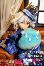 GUAVADOLL DM04 150cm Dカップ ノーマル肌 手描きメイク ビニール製のヘッド オッドアイ 華やか 気高い美少女 アニメドール - 画像 (3)