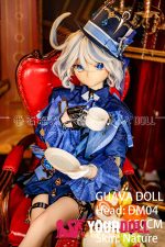GUAVADOLL DM04 150cm Dカップ ノーマル肌 手描きメイク ビニール製のヘッド オッドアイ 華やか 気高い美少女 アニメドール - 画像 (4)