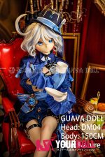 GUAVADOLL DM04 150cm Dカップ ノーマル肌 手描きメイク ビニール製のヘッド オッドアイ 華やか 気高い美少女 アニメドール - 画像 (5)