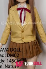 GUAVADOLL DM02 145cm Aカップノーマル肌 デカールメイク ビニール製のヘッド 無垢 お嬢ちゃん アニメドール - 画像 (11)